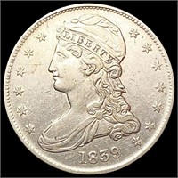 1839 Capped Bust Half Dollar CLOSELY UNCIRCULATED