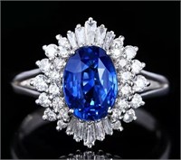 2.8ct Sri Lankan Sapphire 18Kt Gold Ring