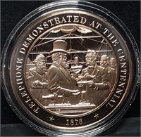 Franklin Mint 45mm Bronze US History Medal 1876