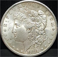 1881-S Morgan Silver Dollar Gem BU