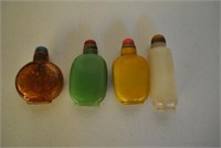 4 Antique Asian Snuff Bottles