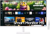 Samsung 27" M5 Smart White UHD Monitor with Smart