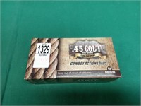 .45 Long Colt 200gr. Lead flat point. 50 rounds