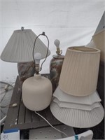 Assortment of Ttable Lamps & Lamp Shades