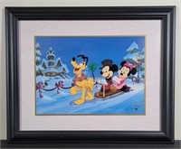 Disney Mickey 'Once Upon A Christmas' Lithograph