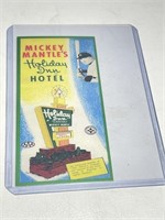 Mickey Mantle Holiday Inn Facsimile Auto