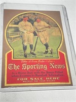Lou Gehrig Babe Ruth Sporting News Facsimile Auto