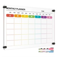 QUEENLINK Acrylic Calendar for Wall, 16"×24" Acryl