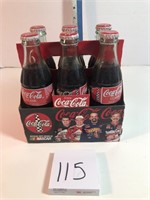 6-8oz. Coca-Cola bottles w/Nascar holder