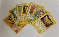 (7) Pokemon Cards - Holo's & Pikachu