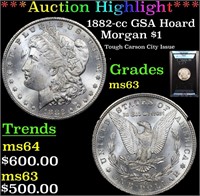 *Highlight* 1882-cc GSA Hoard Morgan $1 Graded ms6