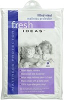 FRESH IDEAS FITTED VINYL MATTRESS PROTECTOR KING