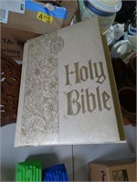 Large Bible on Wood Stand