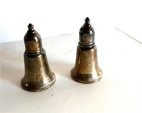 Pair Sterling Silver Shakers 3"T