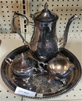 SILVER COFFEE SERVING SET