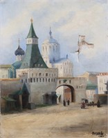 Russian Oil on Canvas Moscow