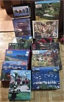 Large Lot Of Jigsaw Puzzles