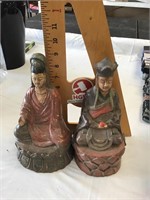Pair of Asian Kway Yen Statues