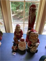 Lot of Santa Claus Decorations