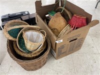 2 BOXES OF BASKETS