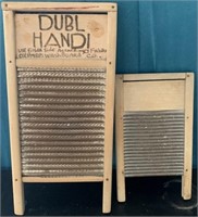 E - LOT OF 2 ANTIQUE WASHBOARDS (G78)