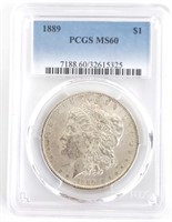 1889 U.S. Morgan Silver Dollar PCGS MS 60