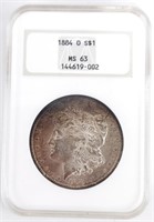 1884-O U.S. Morgan Silver Dollar NGC MS 63