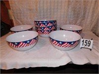 9 Large Patriotic Bowls (Bsmnt)