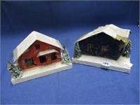 vintage christmas village houses .