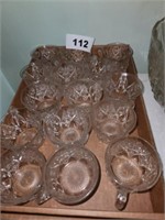 FLAT OF GLASS PUNCH CUPS