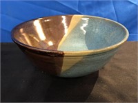 Large Centrepiece Pottery Bowl  Signed Sheena