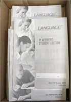 Lot of Language placement student edition books