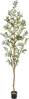 Nearly Natural 82” Olive Silk Trees Green