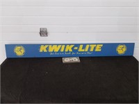 Vintage Kwik Lite Advertising sign