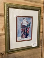 1991 FATHER CHRISTMAS SIGNED FRAMED PRINT