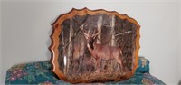 Wooden Deer Clock