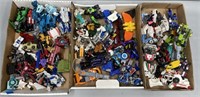 3 Flats of Transformers Toys