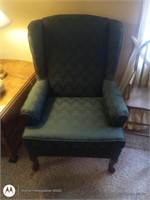 Hunter Green Wing Back Chair