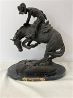 Frederic Remington "Rattlesnake" bronze sculpture