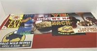 (6) Misc food posters  20 x 19 - 24 x 18