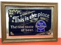 * Pabst "This is the place" mirror 20.5 x 14.5