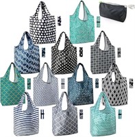 11pcs BeeGreen Reusable Grocery Bags Lightweight
