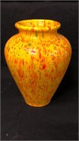 Vintage Colorful Confetti Drip Pottery Vase