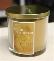 NEW 3 WICK SPICE APPLE BUTTER 14OZ CANDLE