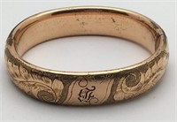 Victorian Gold Filled Hinge Bracelet