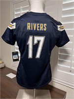 NWT CHARGERS RIVERS JERSEY 17