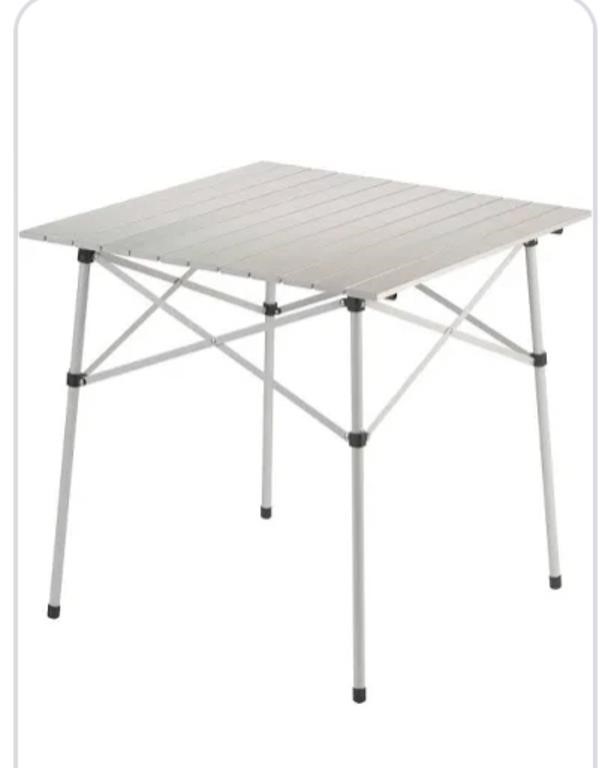 Outdoor Compact Folding Table, Sturdy Aluminum