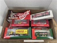 6 Coca Cola die cast trucks