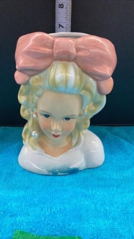 Beautiful Nippon Young Lady Head Vase