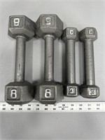 8lb dumbbells 3lb dumbbells